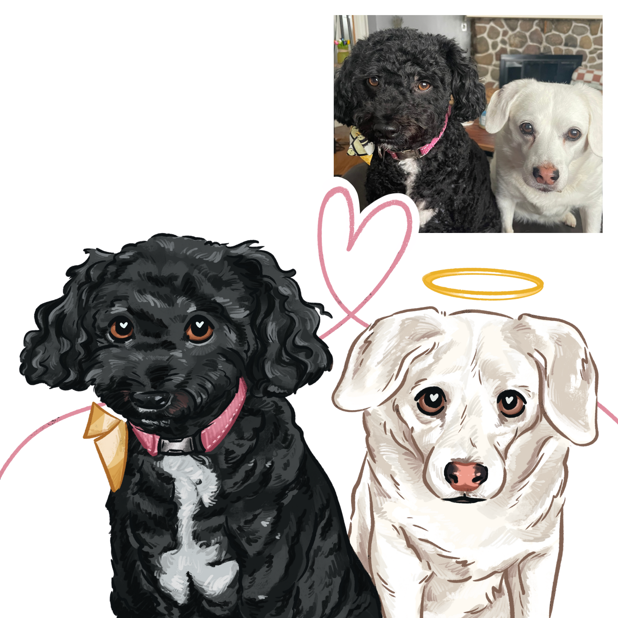 Custom Memorial Pet Portrait (Digital File)