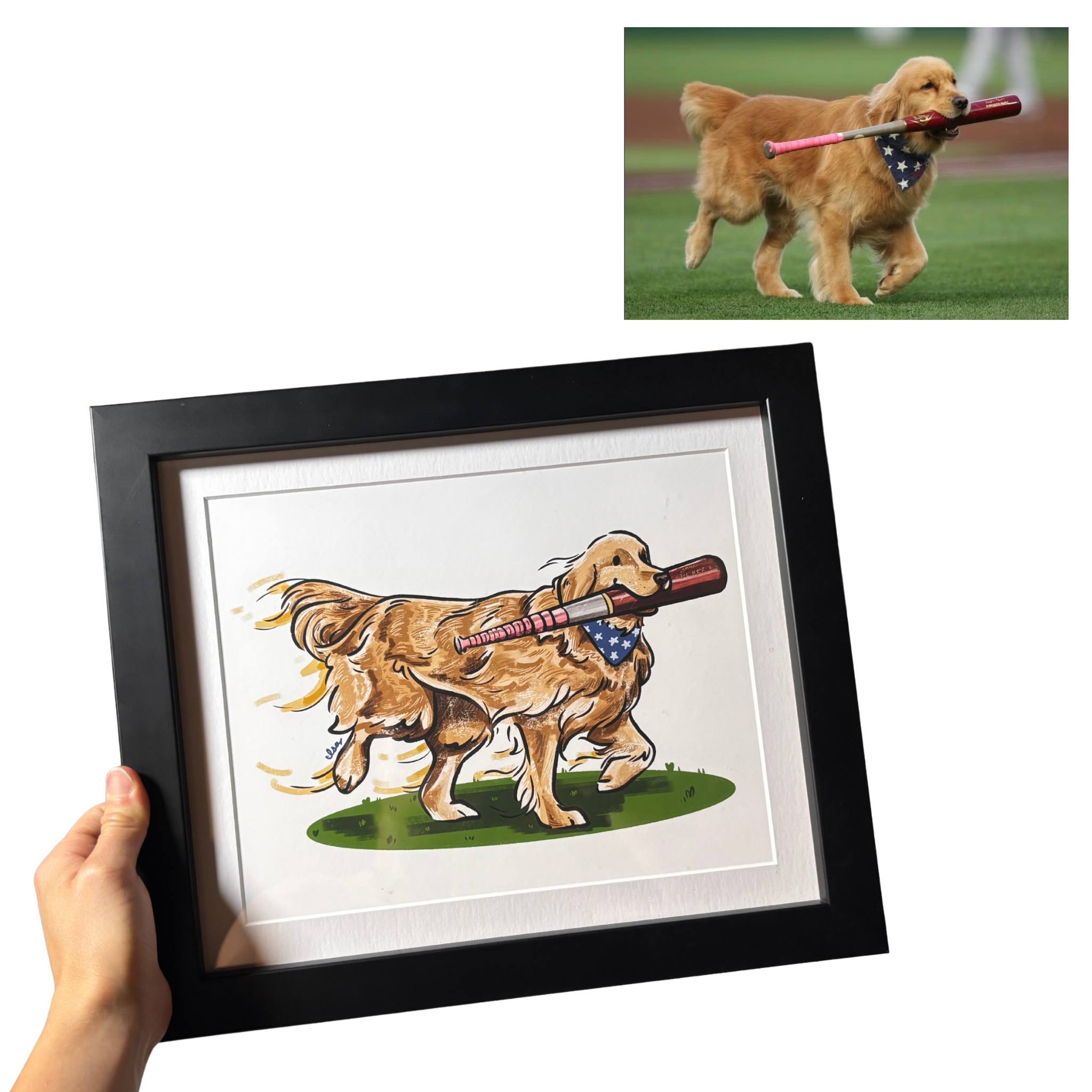 Custom Pet Portrait (Physical Print)