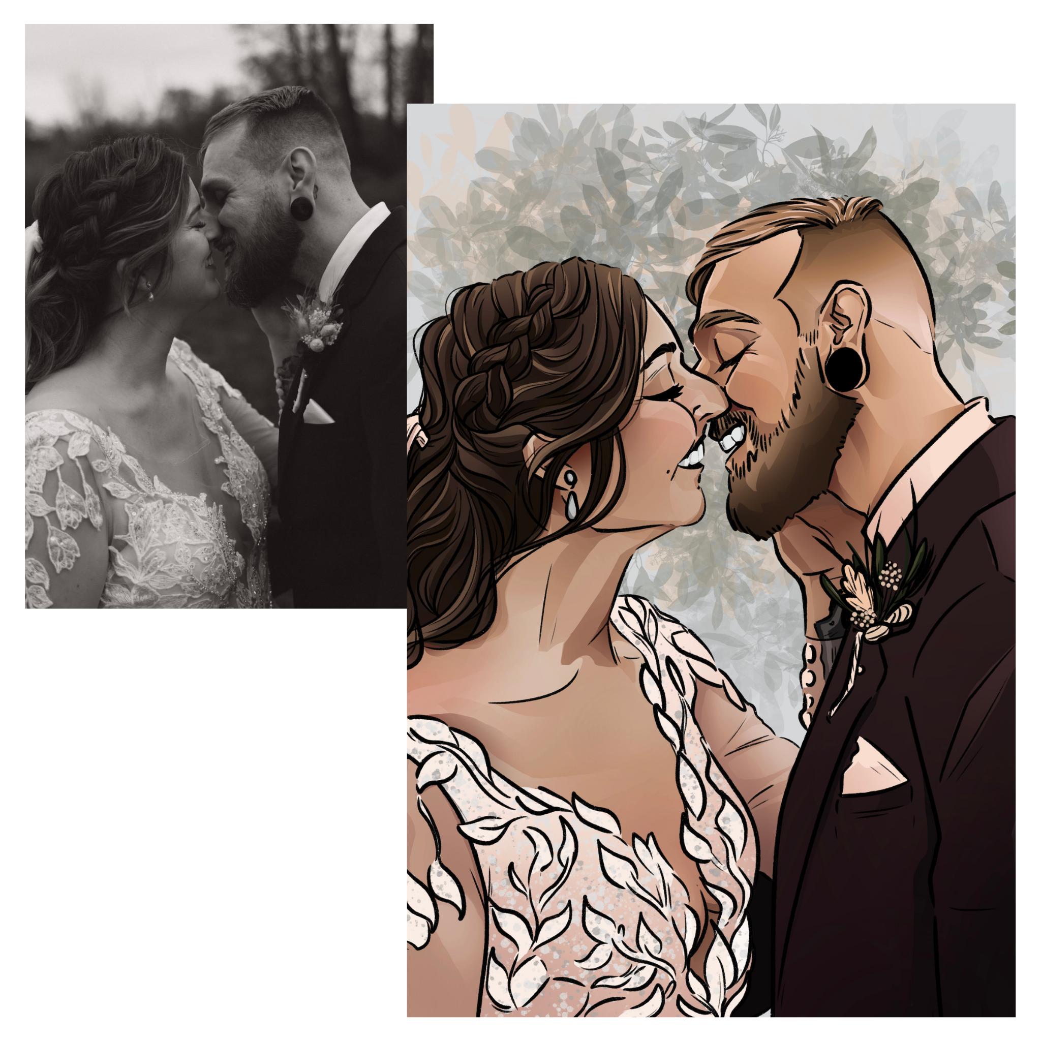 Custom Couple Portrait (Digital File)