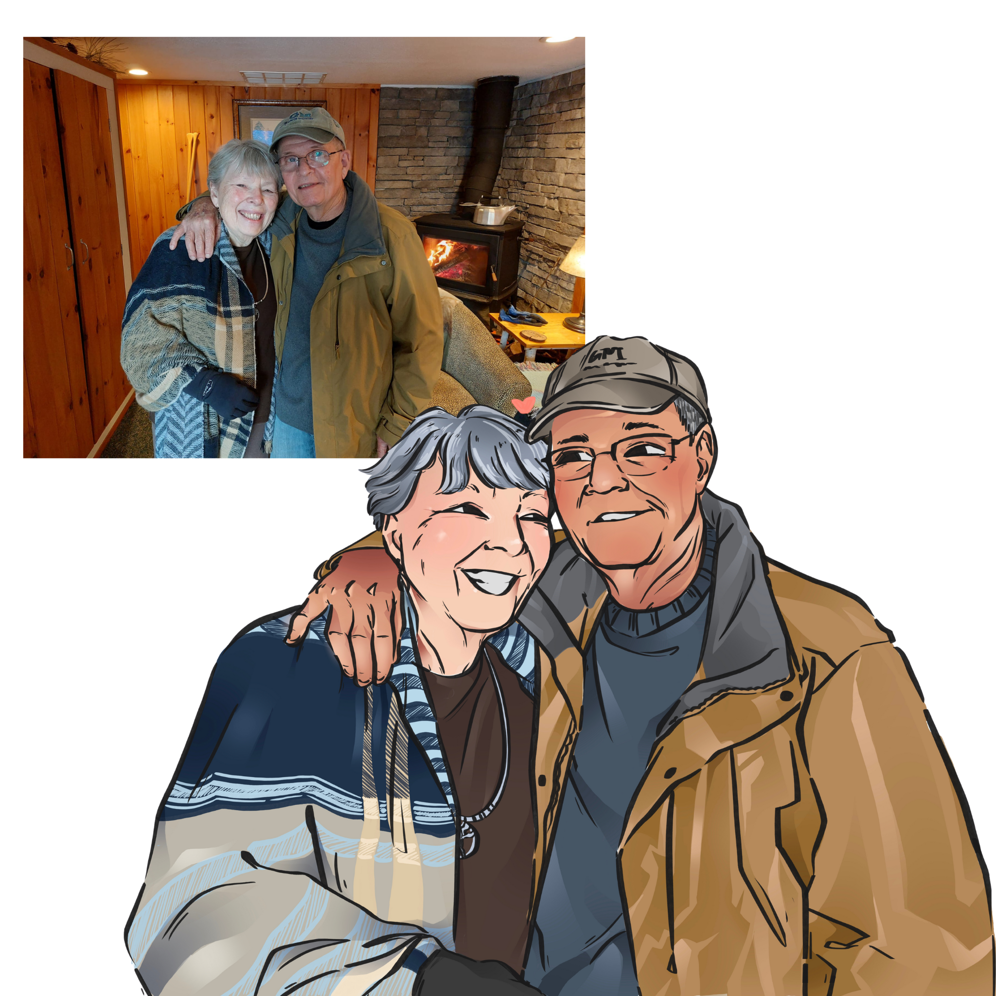 Custom Couple Portrait (Digital File)