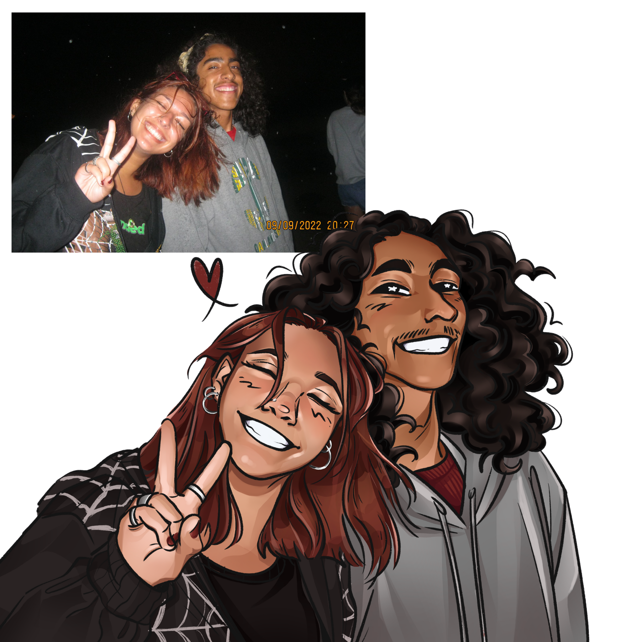 Custom Couple Portrait (Digital File)