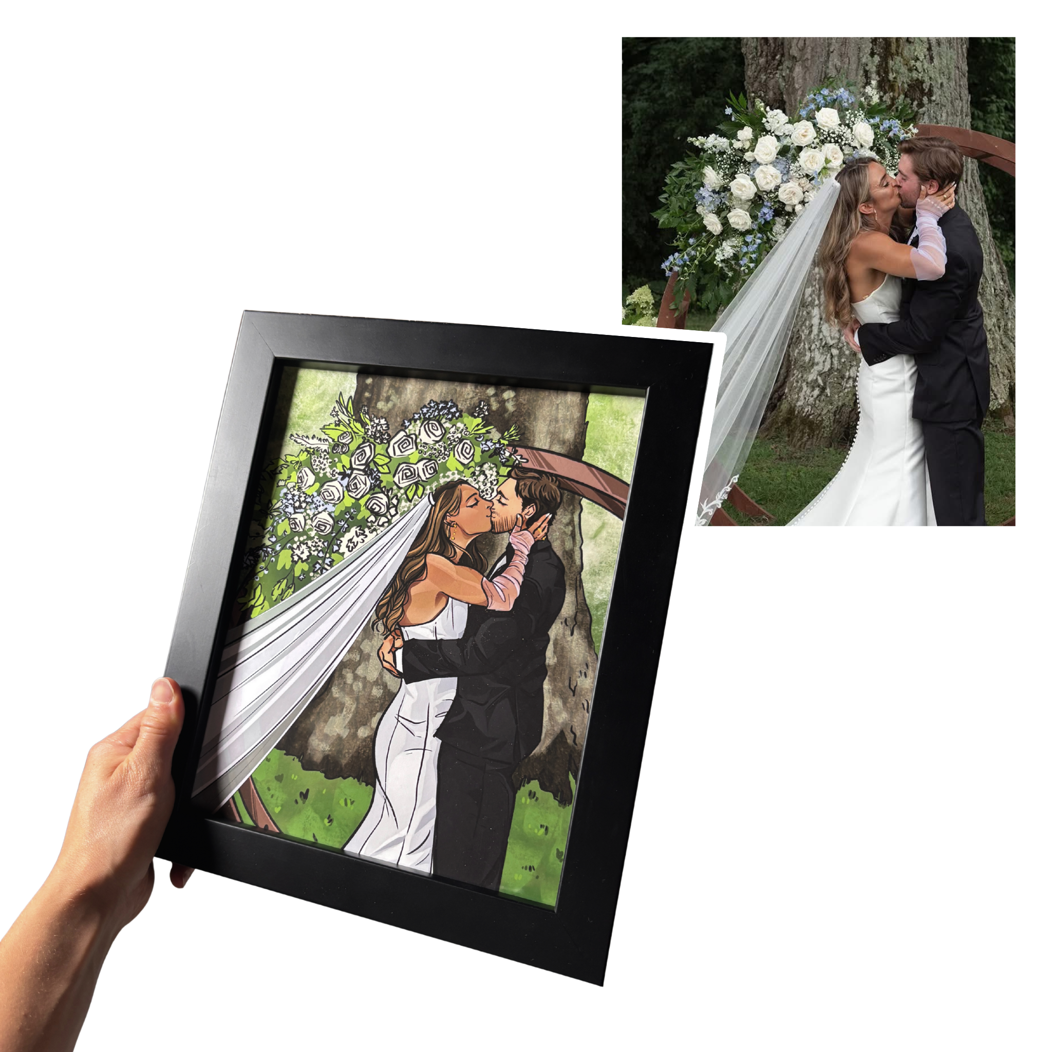 Custom Couple Portrait (Physical Print)