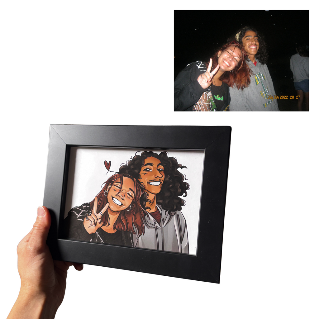 Custom Couple Portrait (Physical Print)